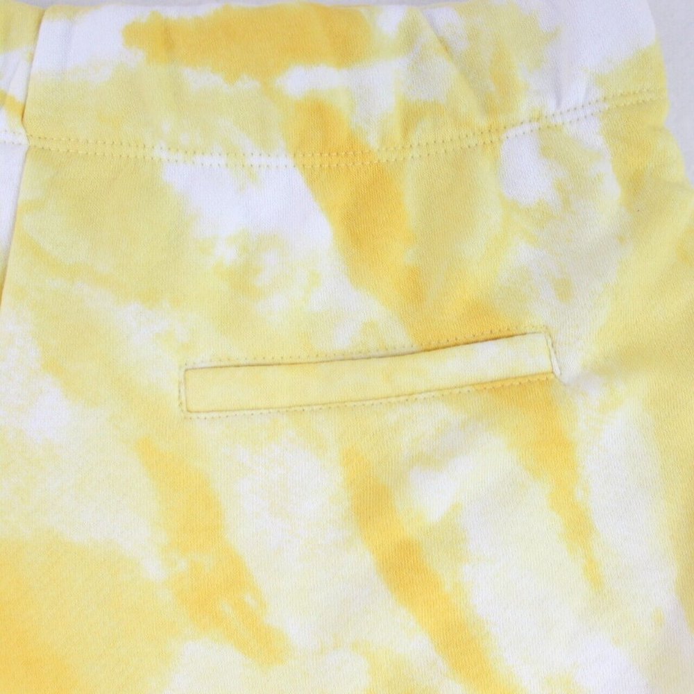 Secret Treasures Sleep Short Women's Knit Sweat Shorts Yellow Tie Dye Stretch - Picture 5 of 5